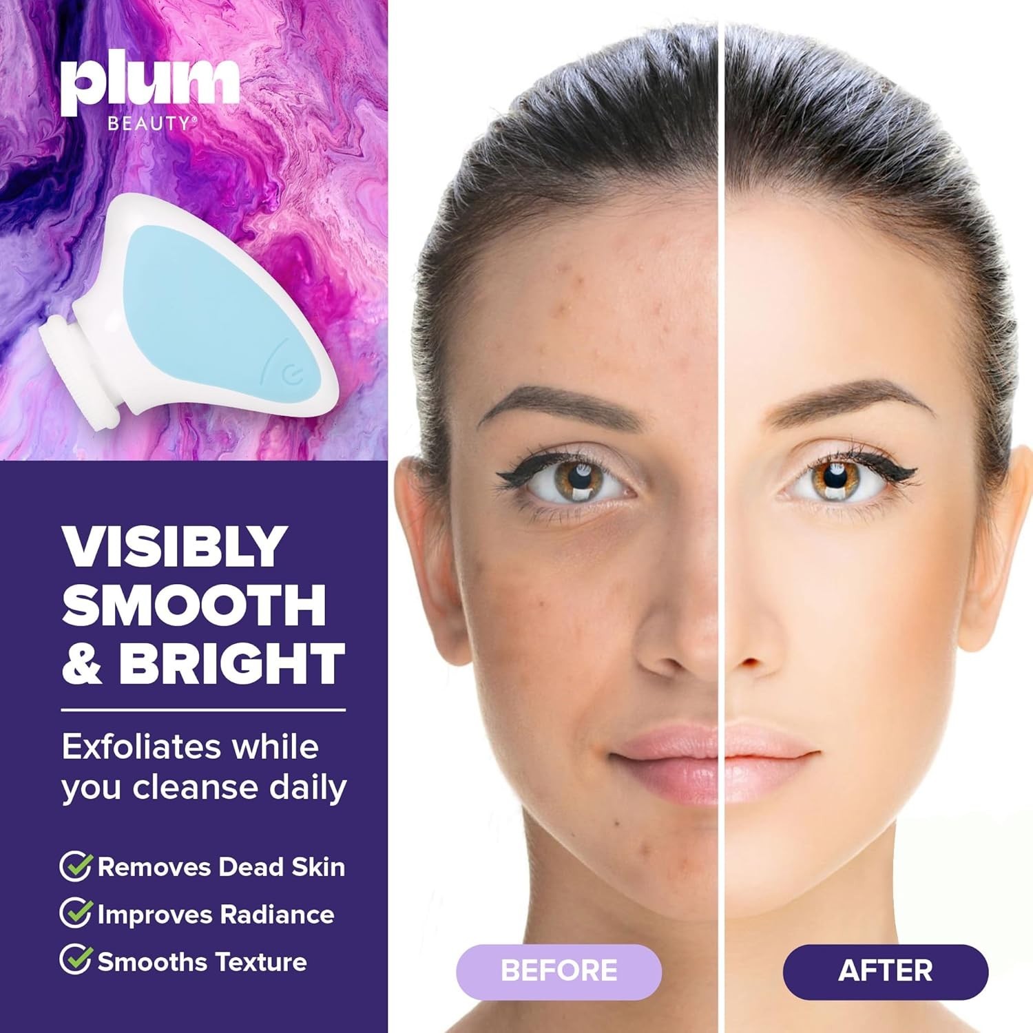 Dual-Speed Electric Facial Scrubber – Sonic Cleaning with Portable Convenience