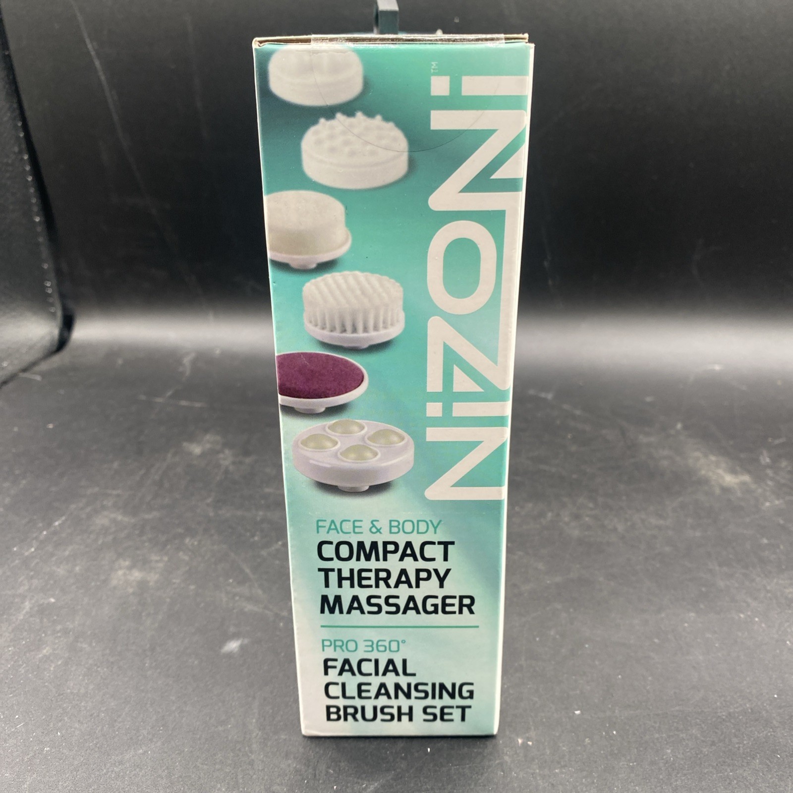 NIZONI Face & Body Compact Therapy Massager + Pro 360 Facial Cleansing Brush Set
