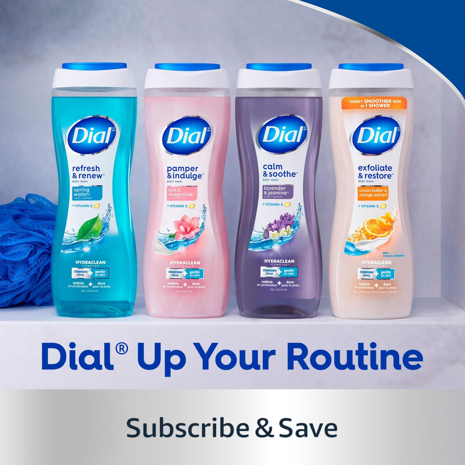 Dial Men 3in1 Body, Hair and Face Wash, Recharge, 69 fl 23 Fl Oz (Pack of 3)
