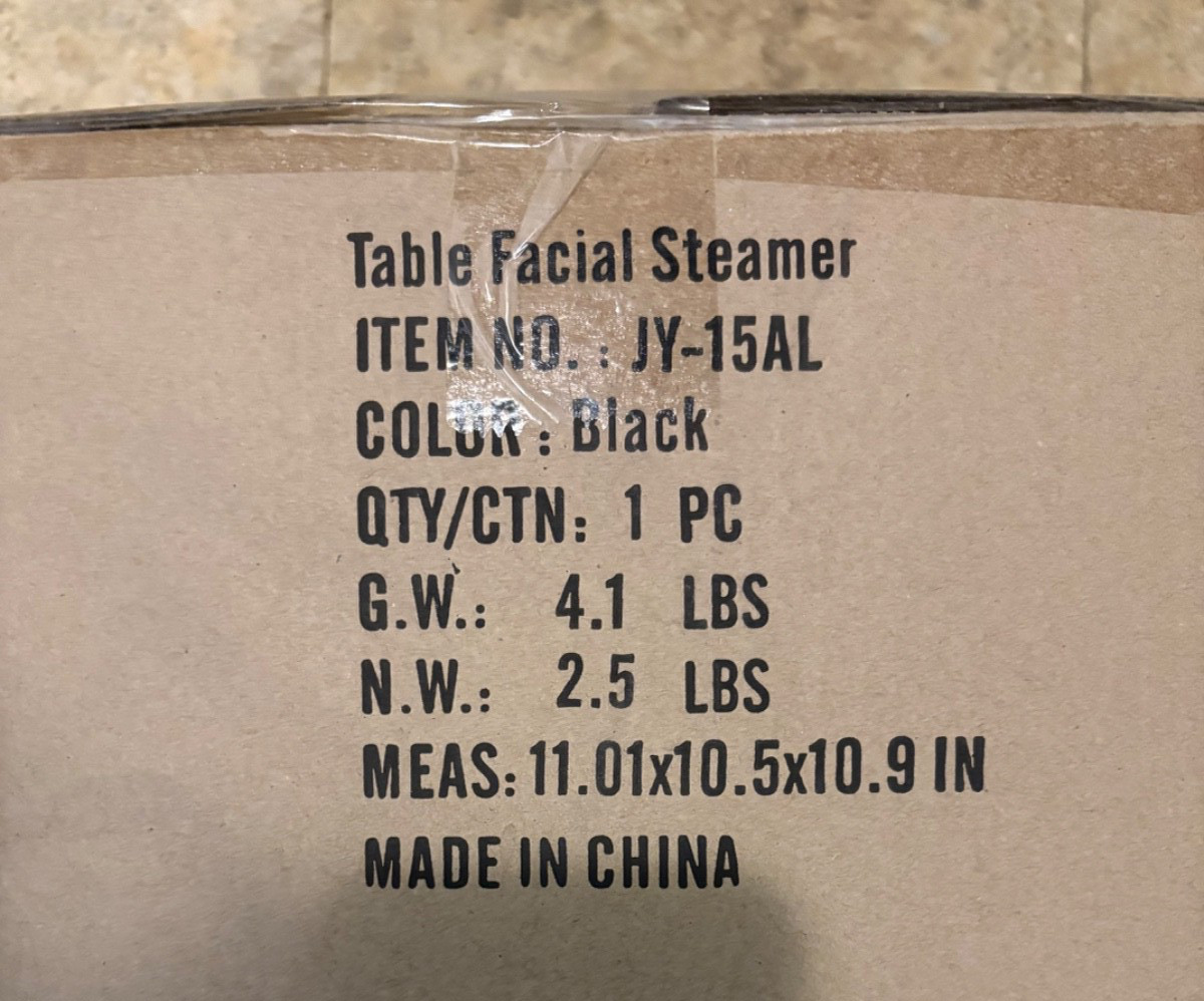 Kingsteam Nano Ionic Ozone Facial Steamer JY-15A Professional HotMist Sealed New