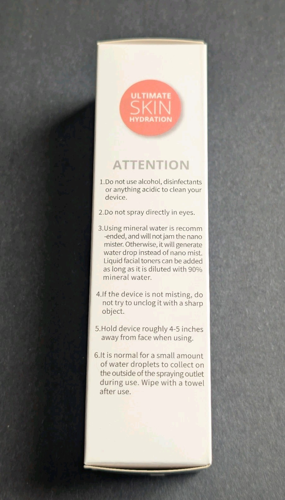 Beauty Society – Nano Mist Facial Mist Sprayer – New in Box – USB Cord Recharge