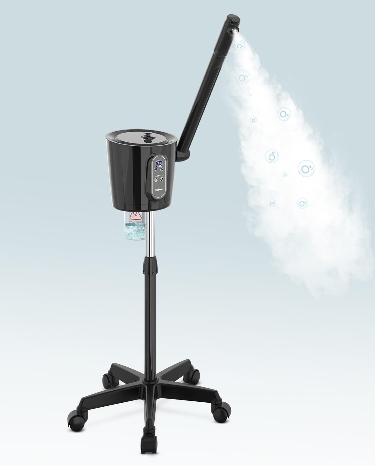 Professional Facial Steamer with Ozone – Ionic Nano Hot Mist Steamer with Large
