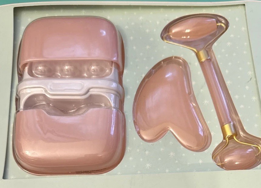 Vivitar Facial Set Pink Massage And Relax, 3-piece Set