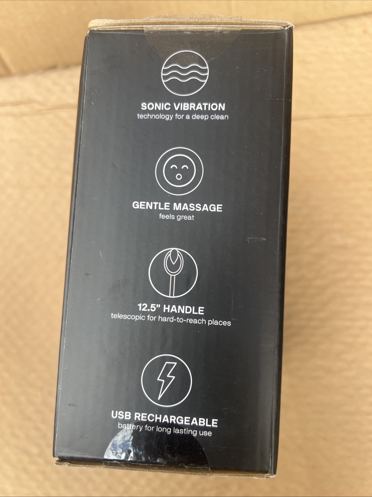 NEW & SEALED!BlackWolf Sonic Scrubber Black Vibrating Scrubber Men Rechargeable