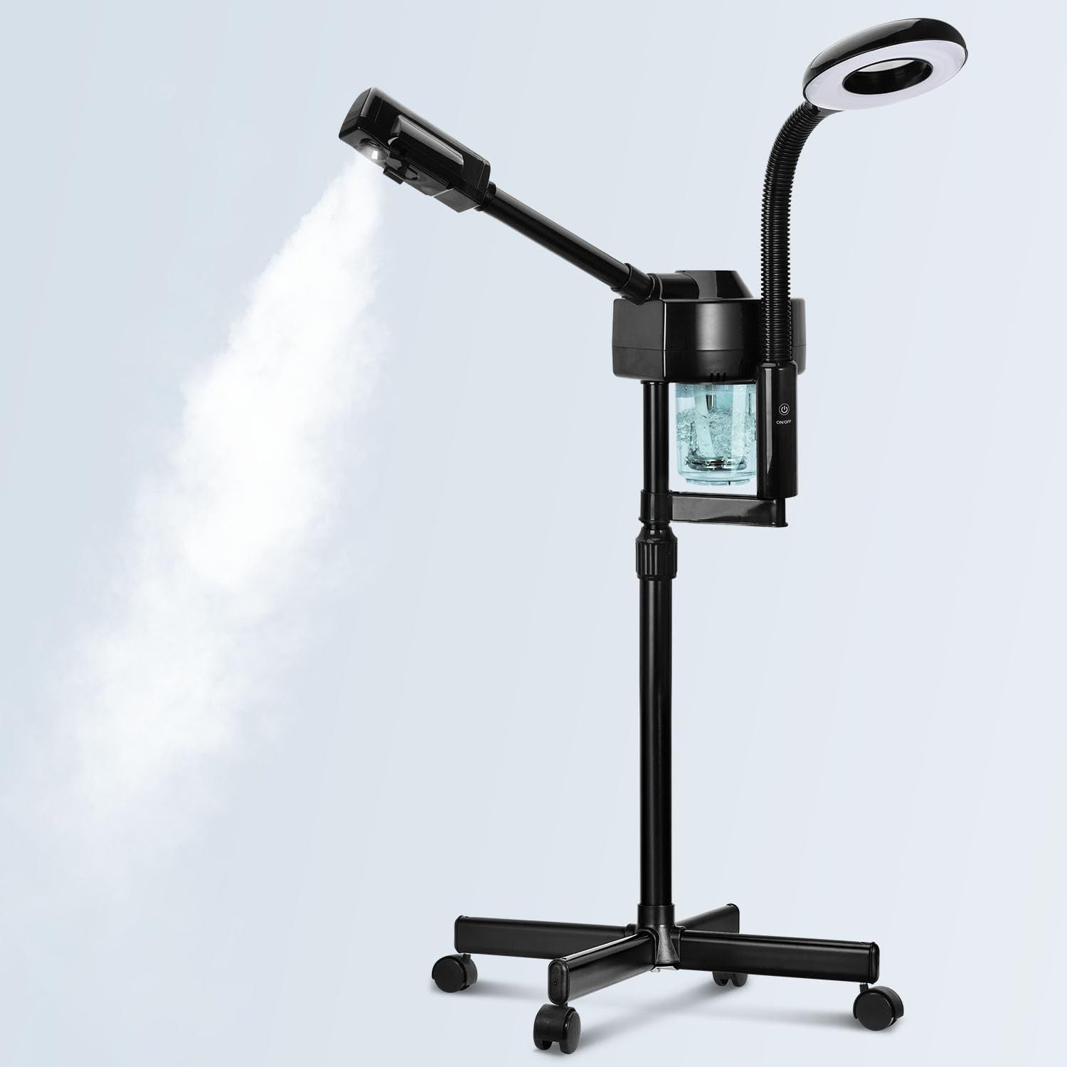 2 in 1 Facial Steamer Professional Ionic Face Steamer with 5X Magnifying Lamp&Ad