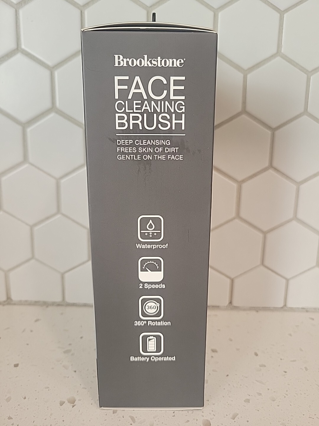 Face Cleaning Brush 2 Heads 2 in 1 Skin Cleaning Kit Brookstone NEW IN BOX