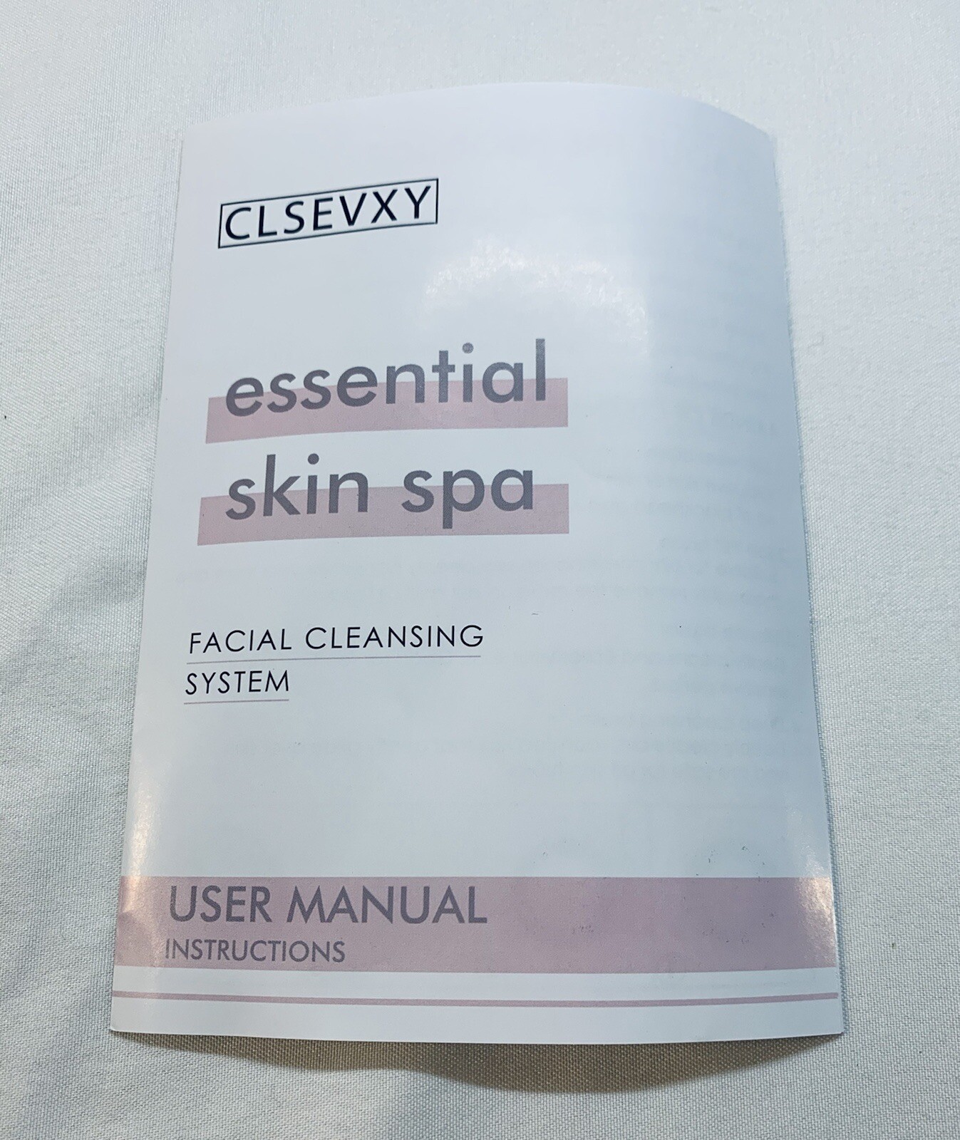 CLSEVXY – Essential Skin Spa – Facial Cleansing System New W/O Box Pink. A9