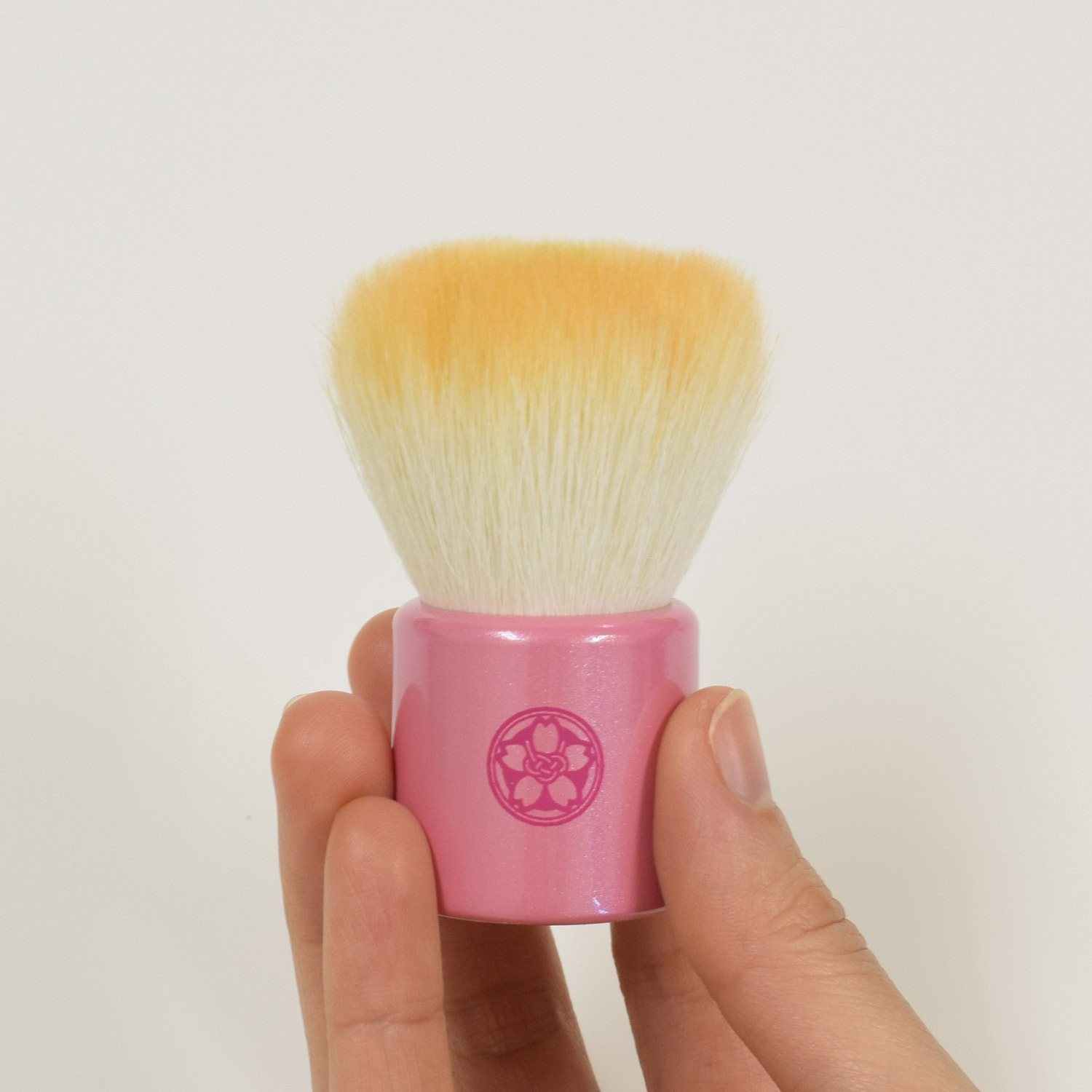 Kumano Fude Flower Facial Cleansing Brush Orange Goat Hair Mix