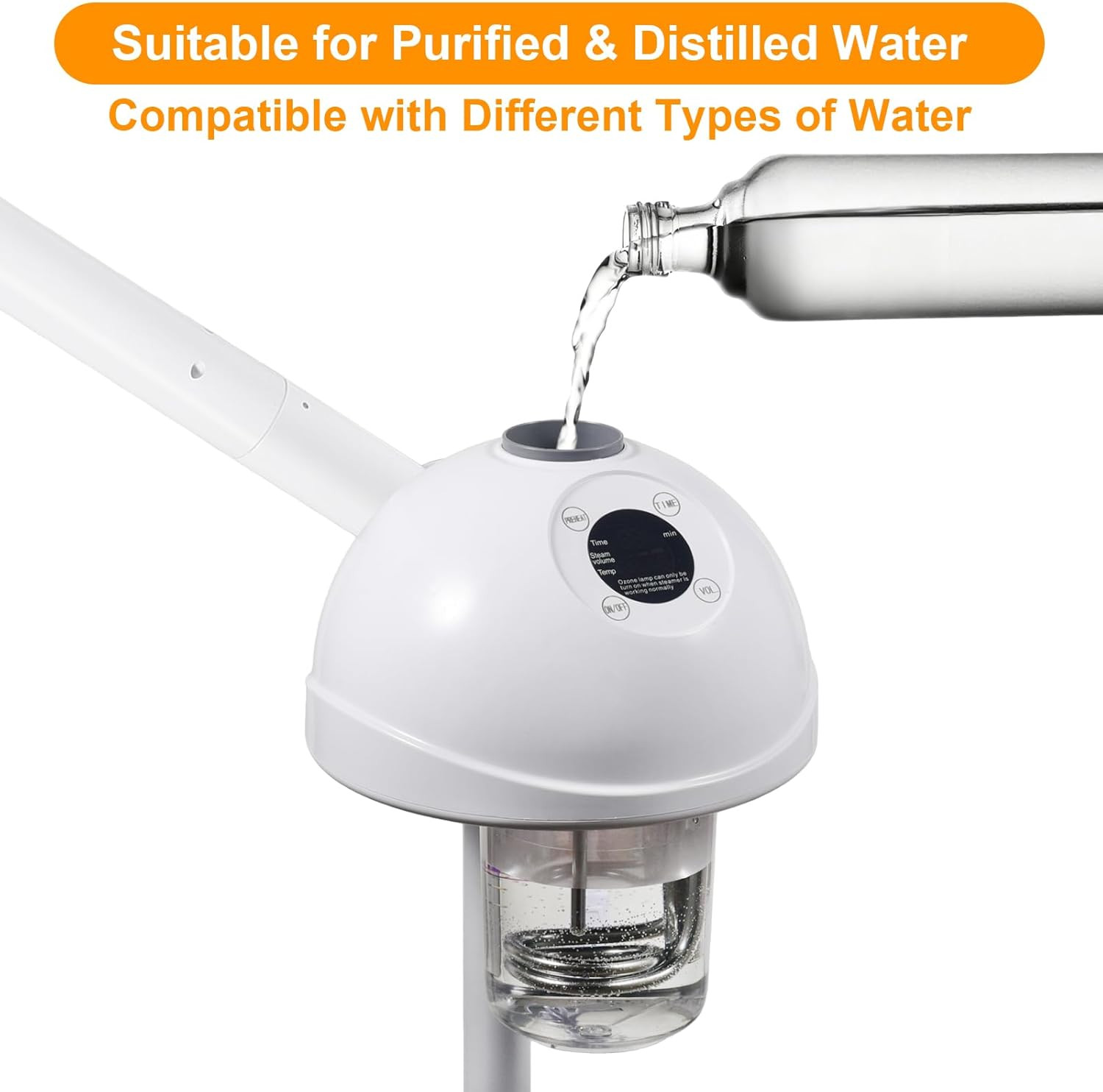 Professional Facial Steamer, Vaporizador Facial with Steam Adjustable & Timer, M