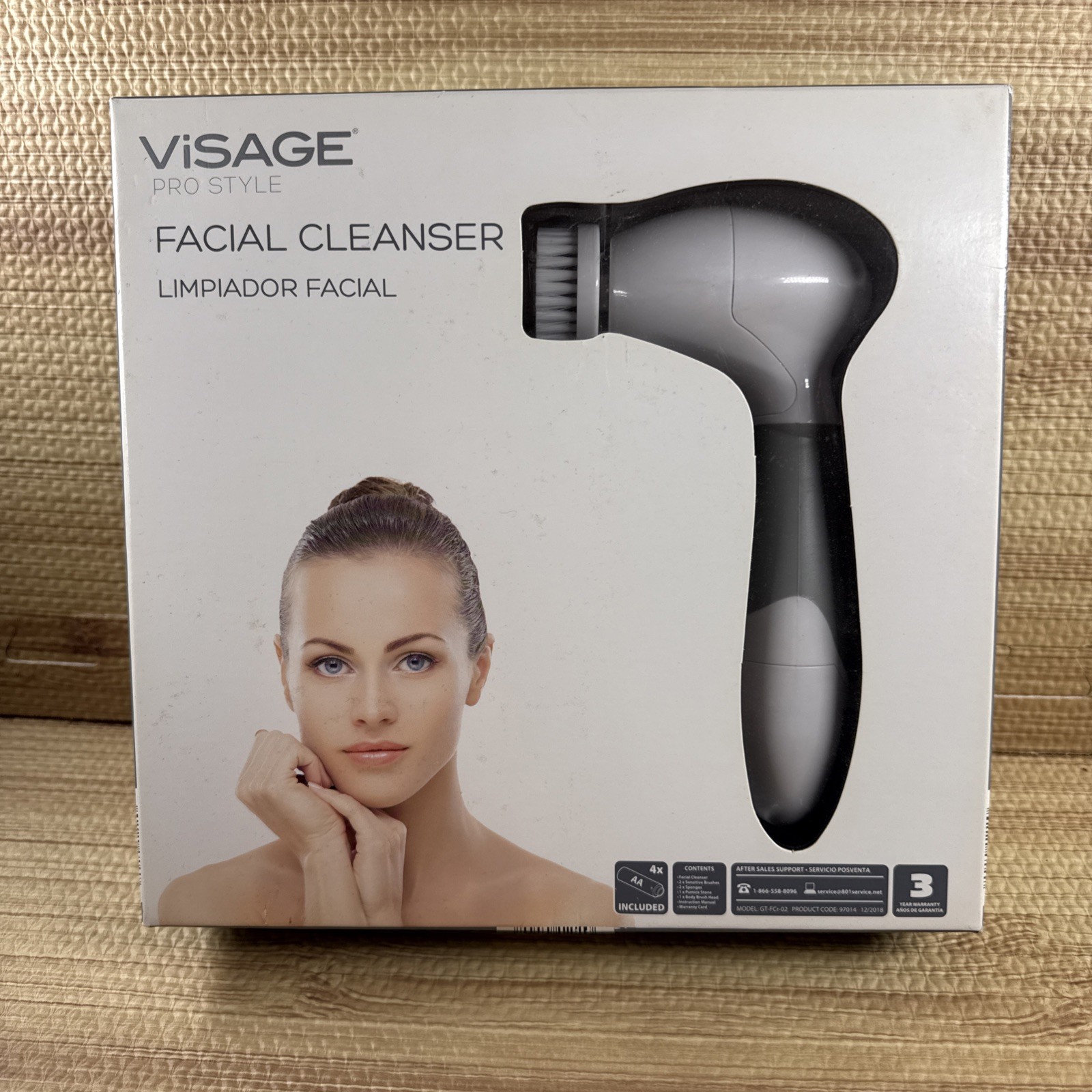 Visage Pro Style Facial Cleanser NIB Spinning Brush Model GT-FCr-02 New