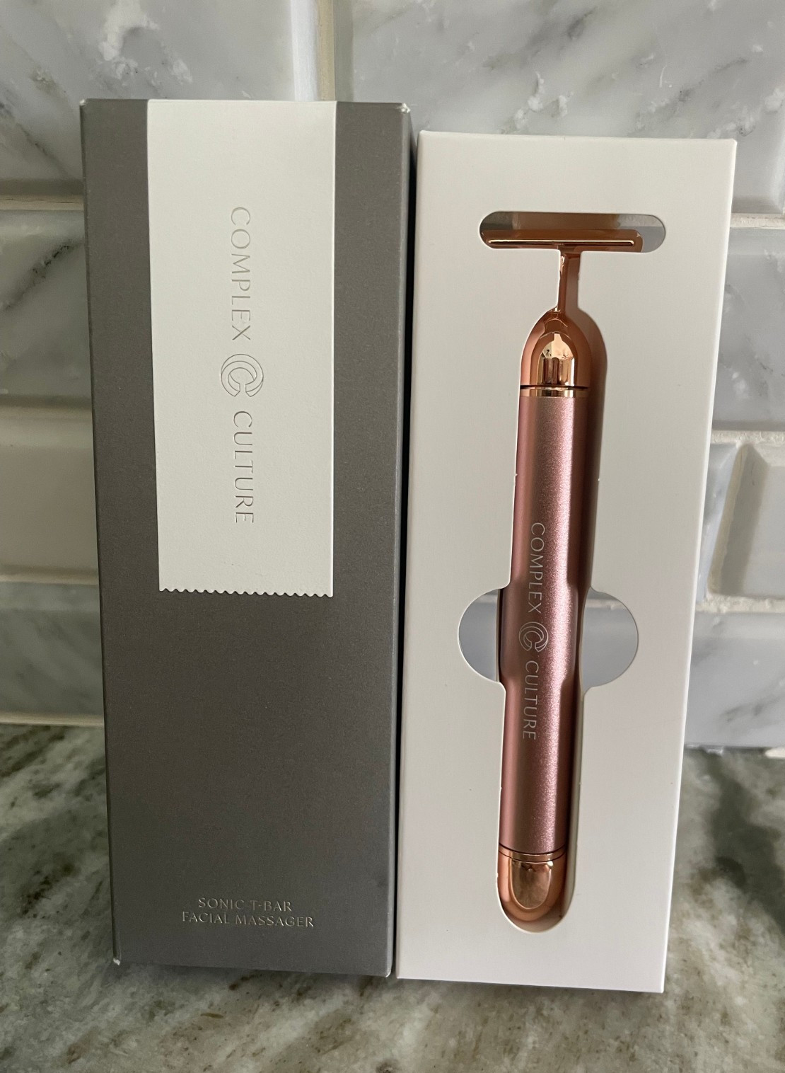 COMPLEX CULTURE SONIC T-BAR FACIAL MASSAGER FULL SIZE NIB