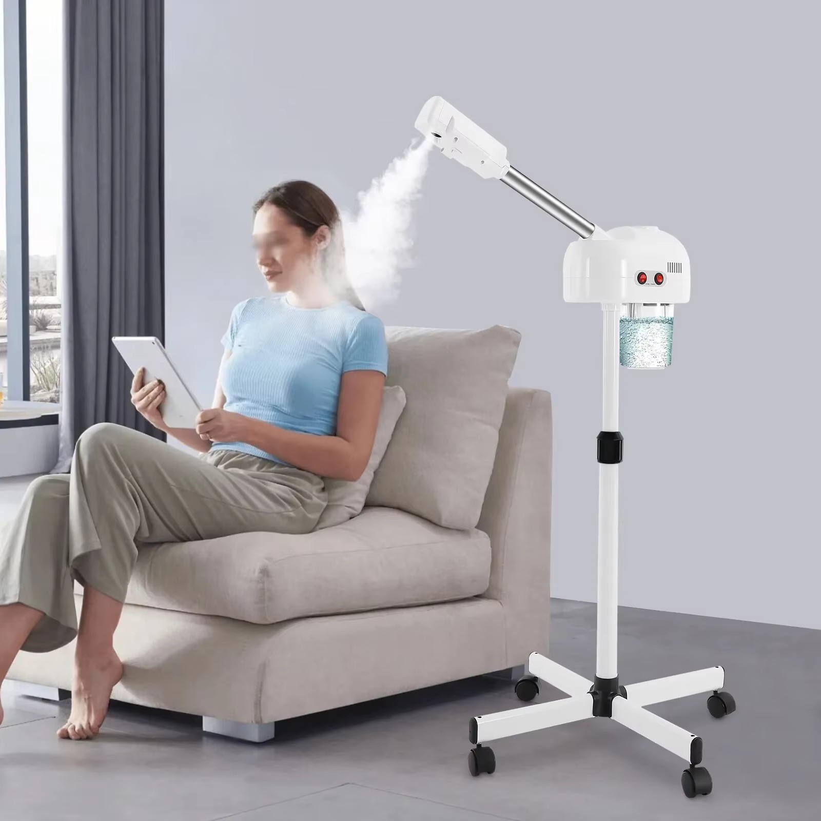 Facial Steamer Skin Care Device Hot Mist Humidifier Pore Cleaning Spa Tool