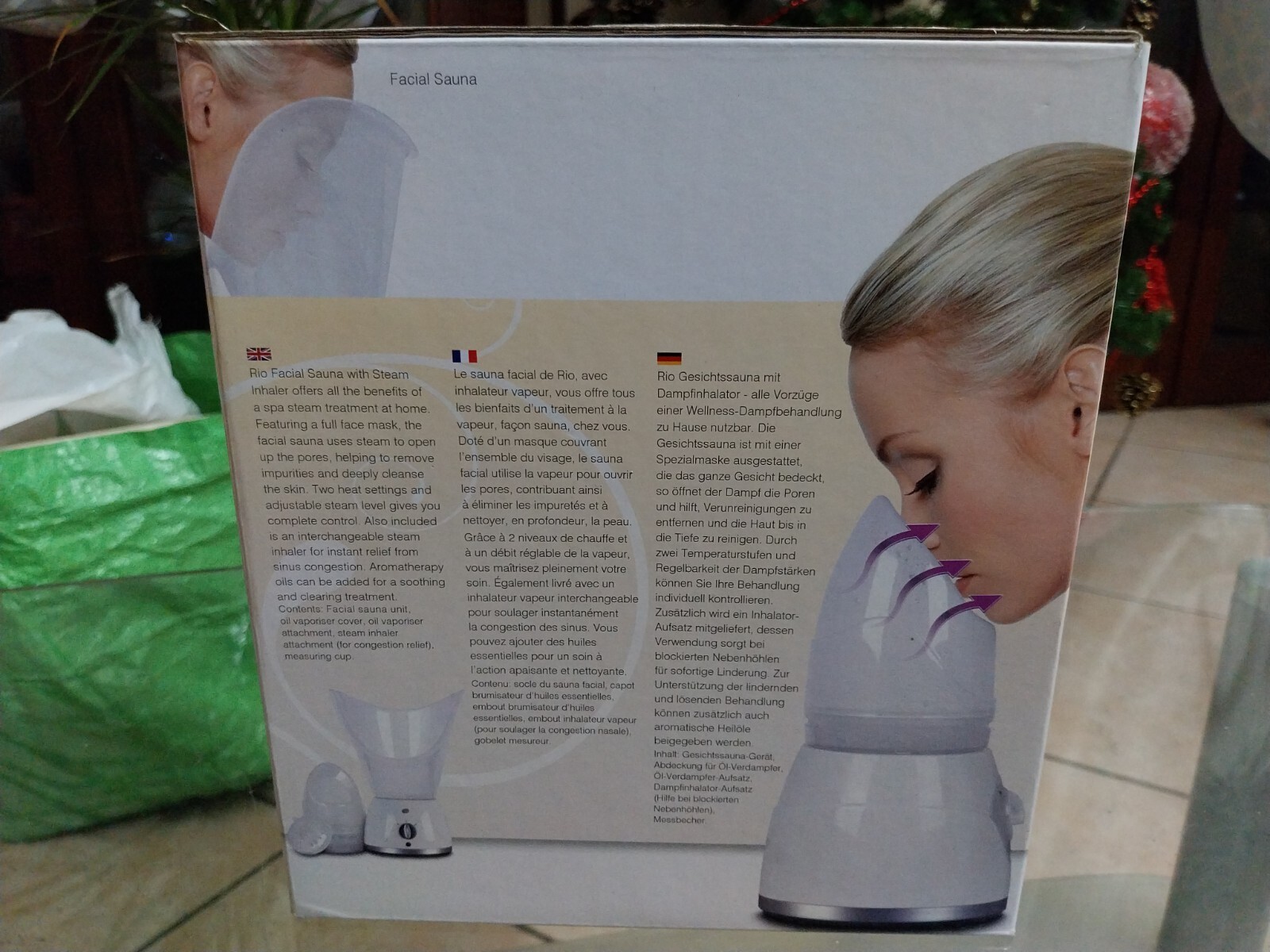 Rio Facial Sauna with Steam Inhaler Included All Treatment Benefits