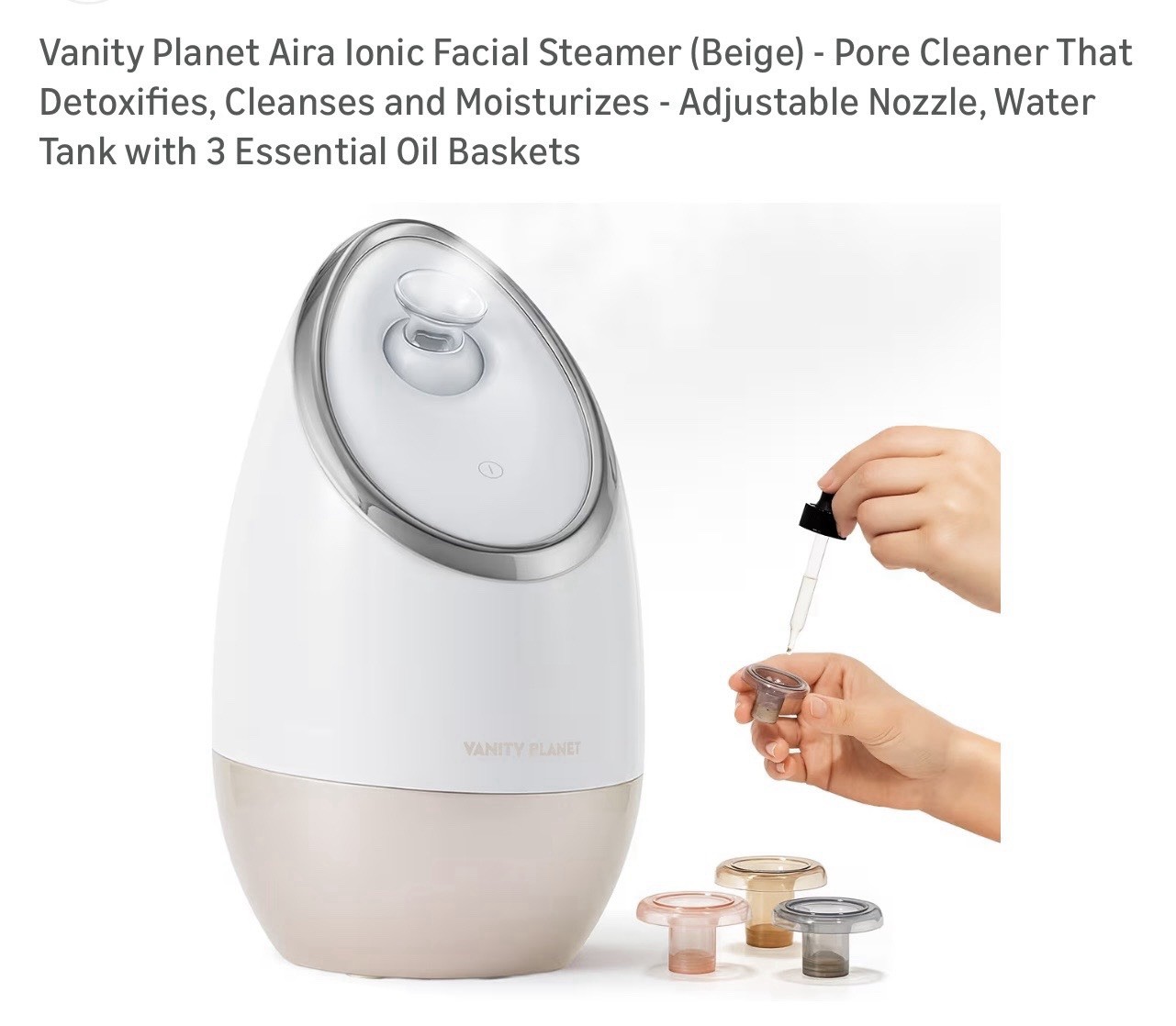 Vanity Planet Facial Steamer Cleanse Hydrate Softens Skin VNT06112
