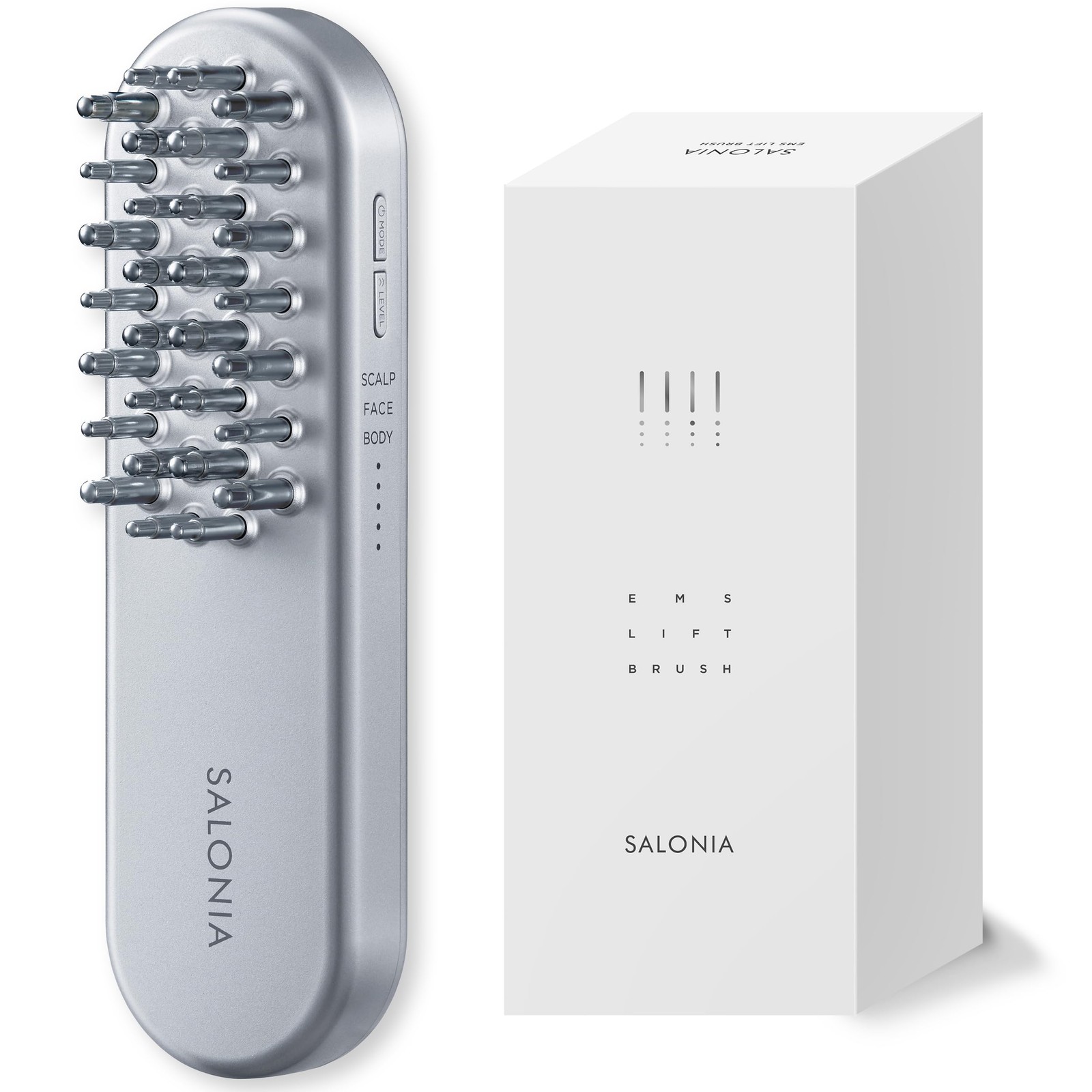 SALONIA Facial Massager EMS Lift Brush SAL22206SL with Warming Function NEW