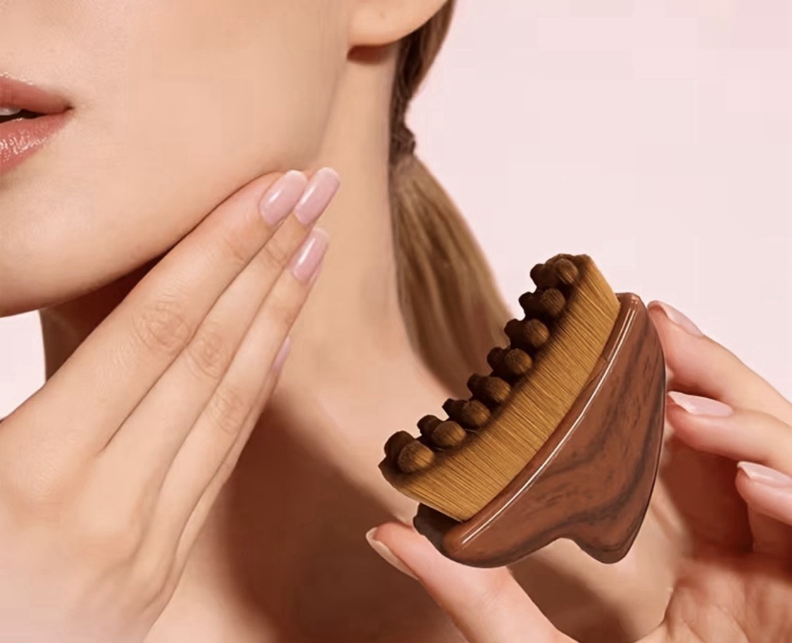 Lymphatic Contour Face Brush, Lymphatic Drainage Massager for Chin & Neck & face
