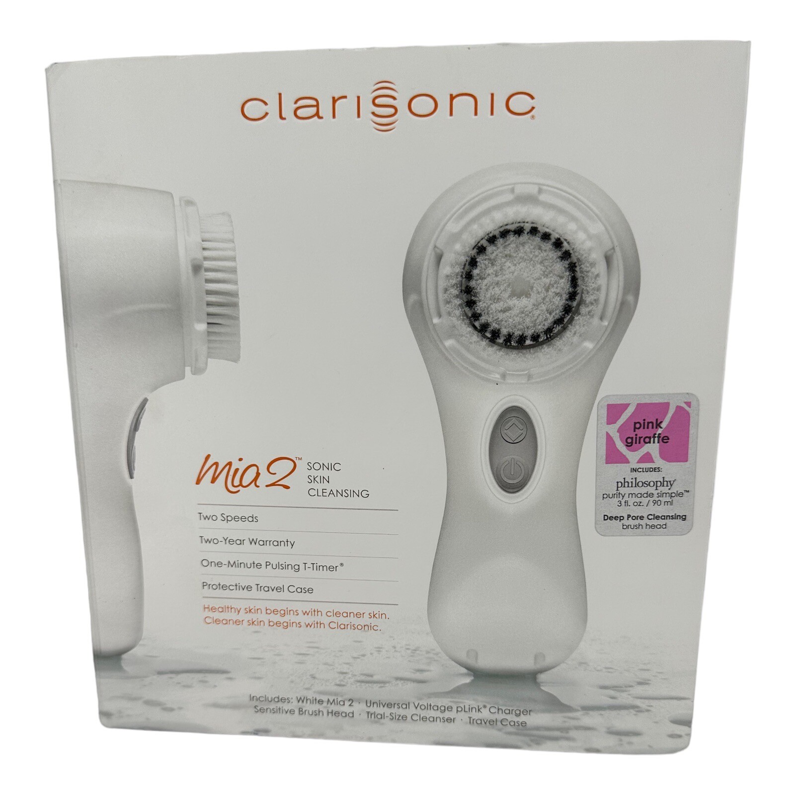 Clarisonic Mia 2 Skin Cleansing System Pink Giraffe Philosophy Purity Deep Pore