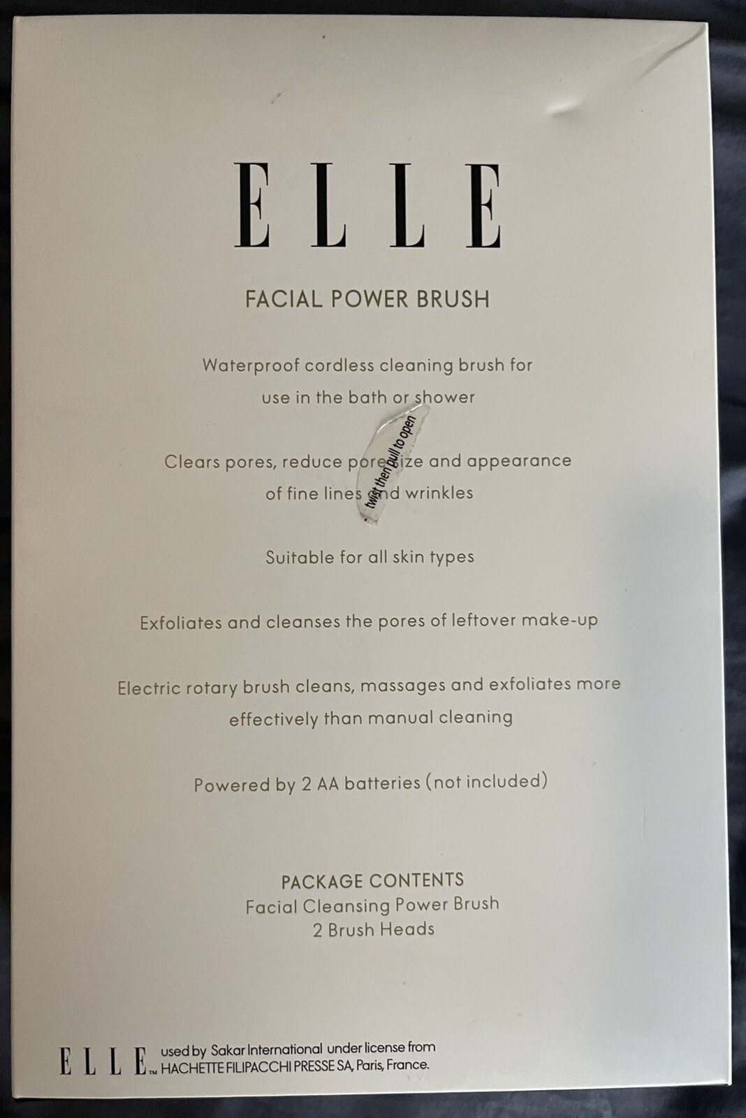 ELLE FACIAL CLEANSING POWER BRUSH