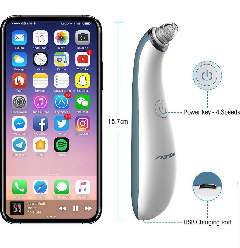 Blackhead Remover Pore Vacuum Cleaner Electric Pore Cleaner Removal Blackhead…