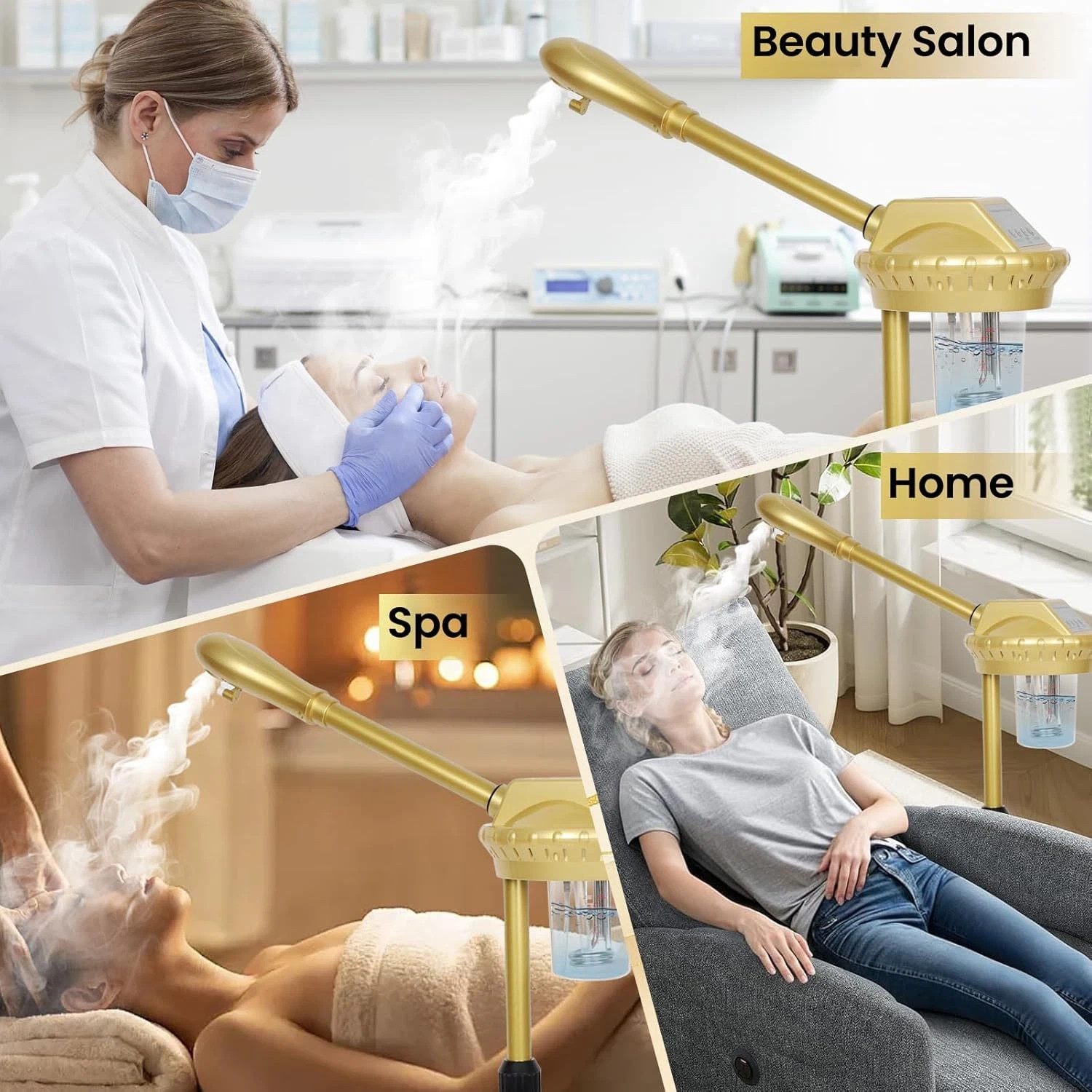 Facial Steamer, Professional Facial Steamer for Estheticians, Hot Mist & Timer F
