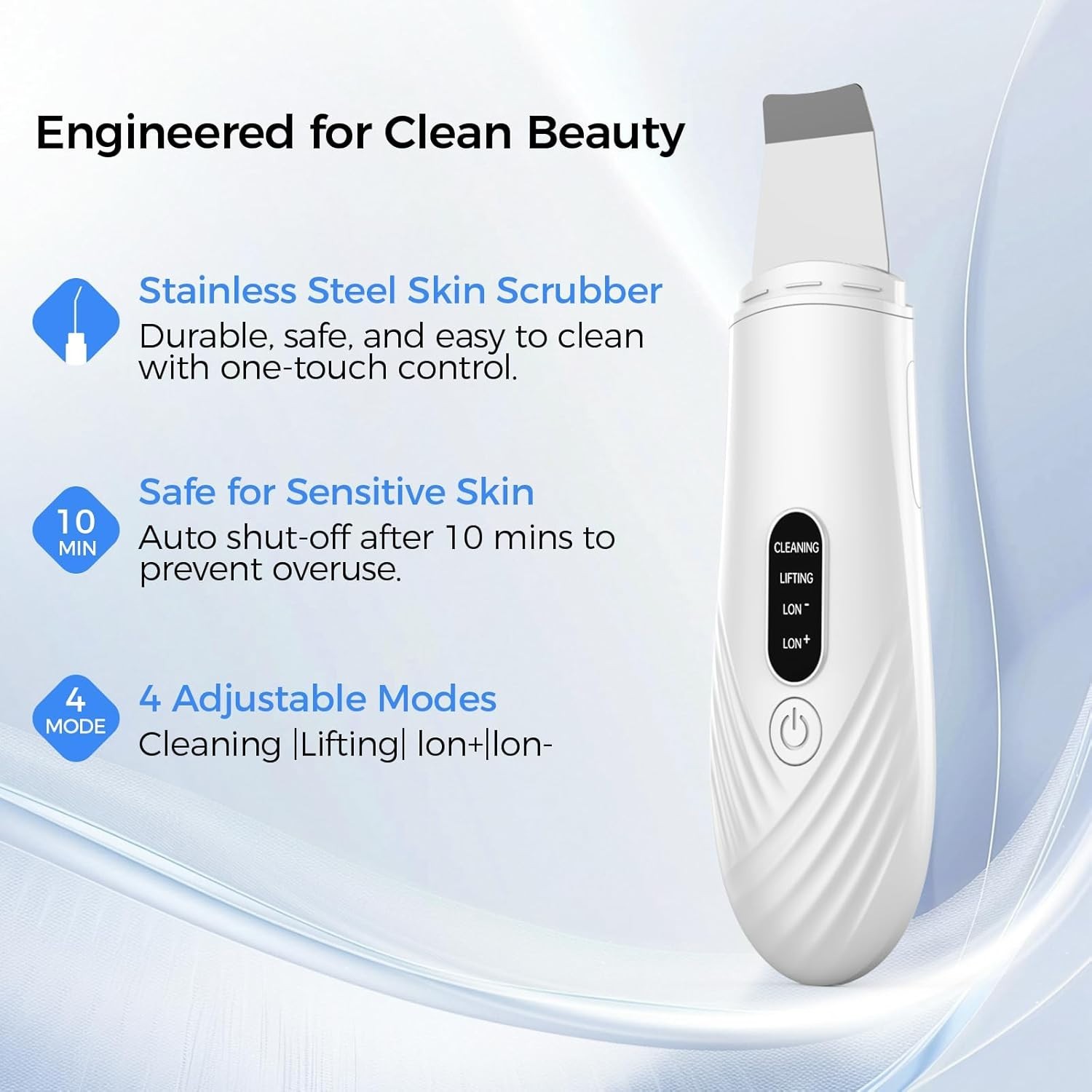 Skin Scrubber Face Spatula, Blackhead Remover Tool for Facial Deep Cleansing,…