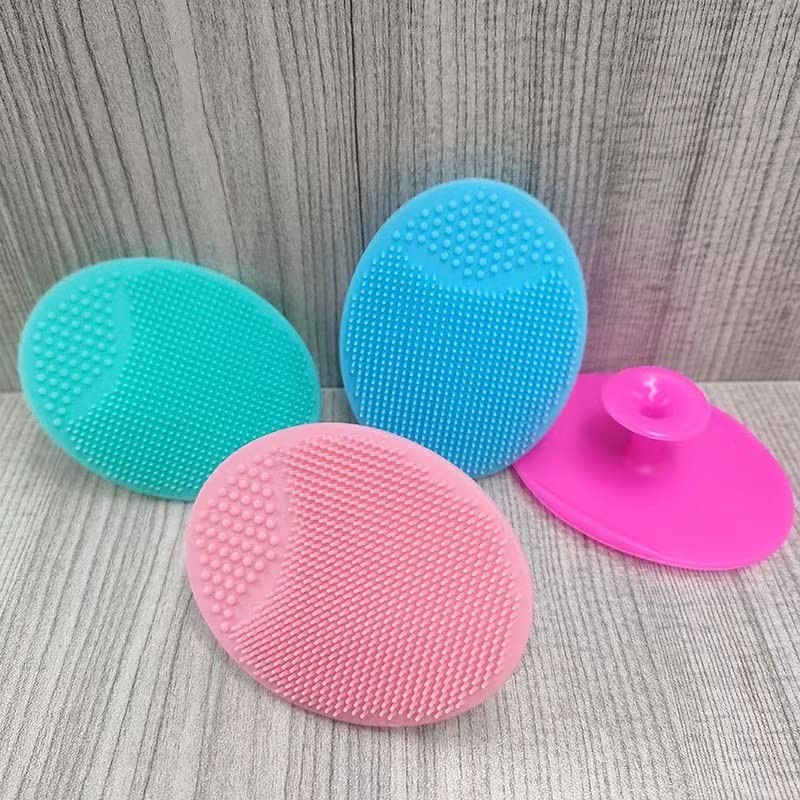 Silicone Facial Cleansing Brush – 4 Pack Exfoliator for Blackhead and Pore Care