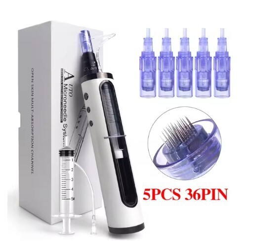 HIDRA ELECTRIC PEN NEEDLE PEN CARTRIDGE MICRONEEDLING BEAUTY CARE SKIN FACE
