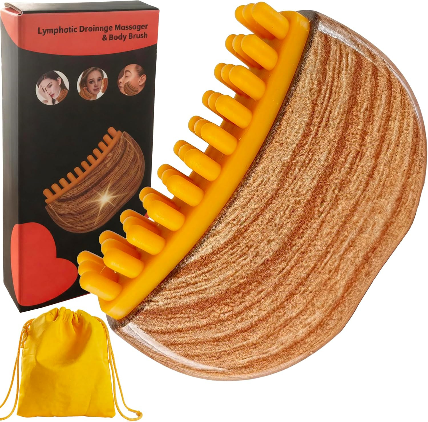 Lymphatic Drainage & Massager Brush-Guasha Brush Tools for Body Wellness