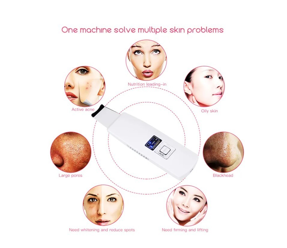 Prospera Panther Ultrasonic Facial Massager, featuring a white design with a…