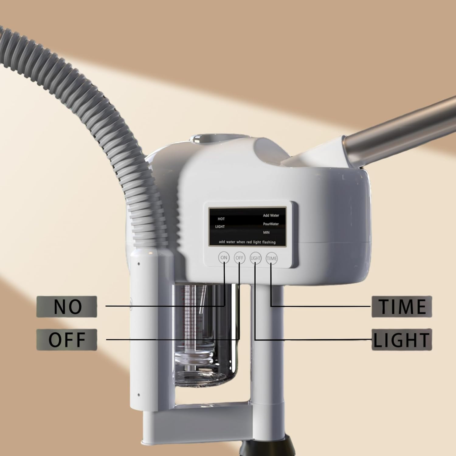 Facial Steamer Professional, Facial Steamer with Magnifying Lamp for Esthetician