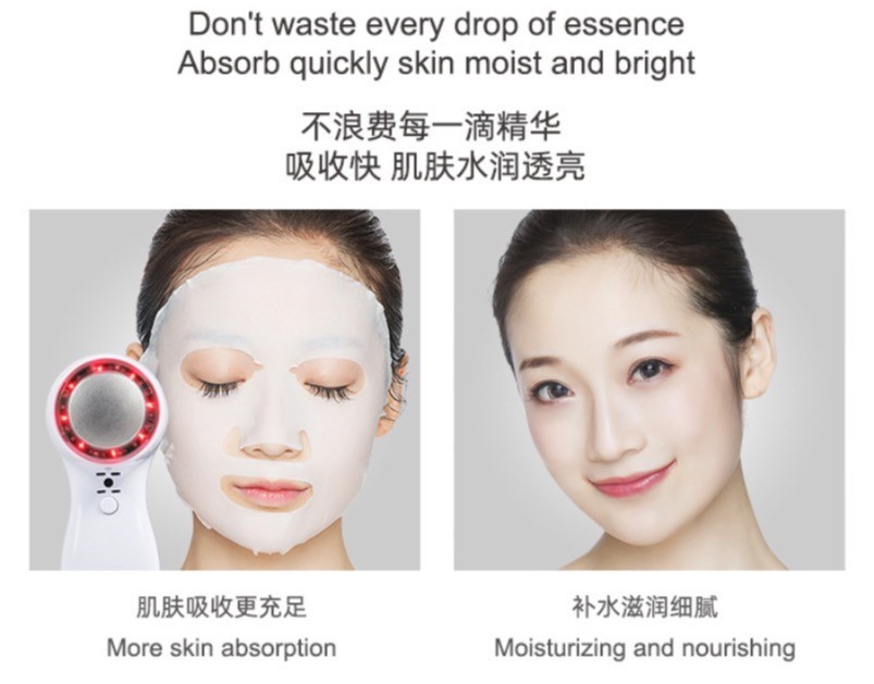 USA Seller-Tricolor Light Ice Therapy Facial Massager Beauty Tool