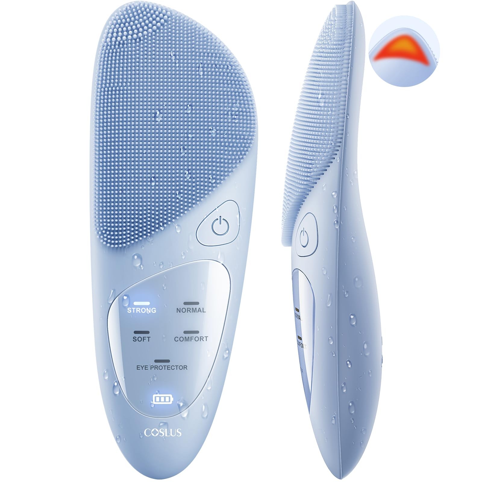 JMY05 Facial Cleansing Brush Silicone Face Scrubber: IPX7 Waterproof Recharge…