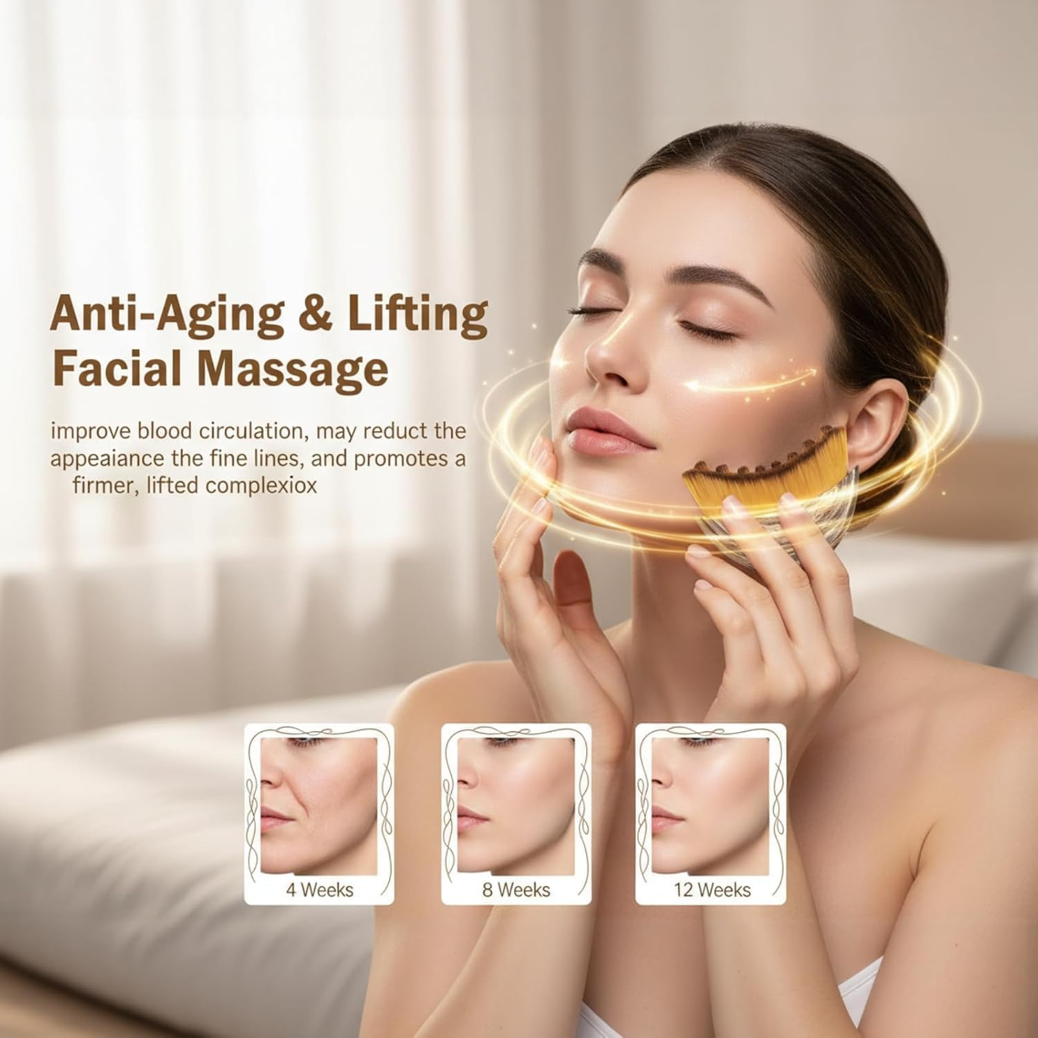 New Lymphatic Contour Face Brush, Lymphatic Drainage Massager for Face,Ergonomic