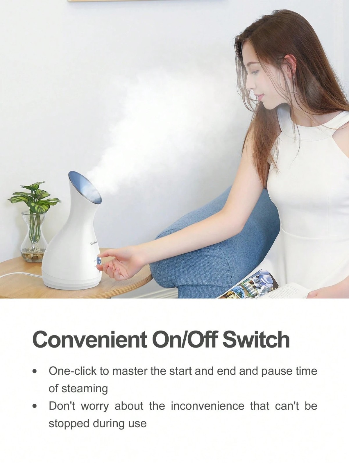 Professional Nano Ionic Face Steamer Deep Pore Cleaning Hot Mist US 110V