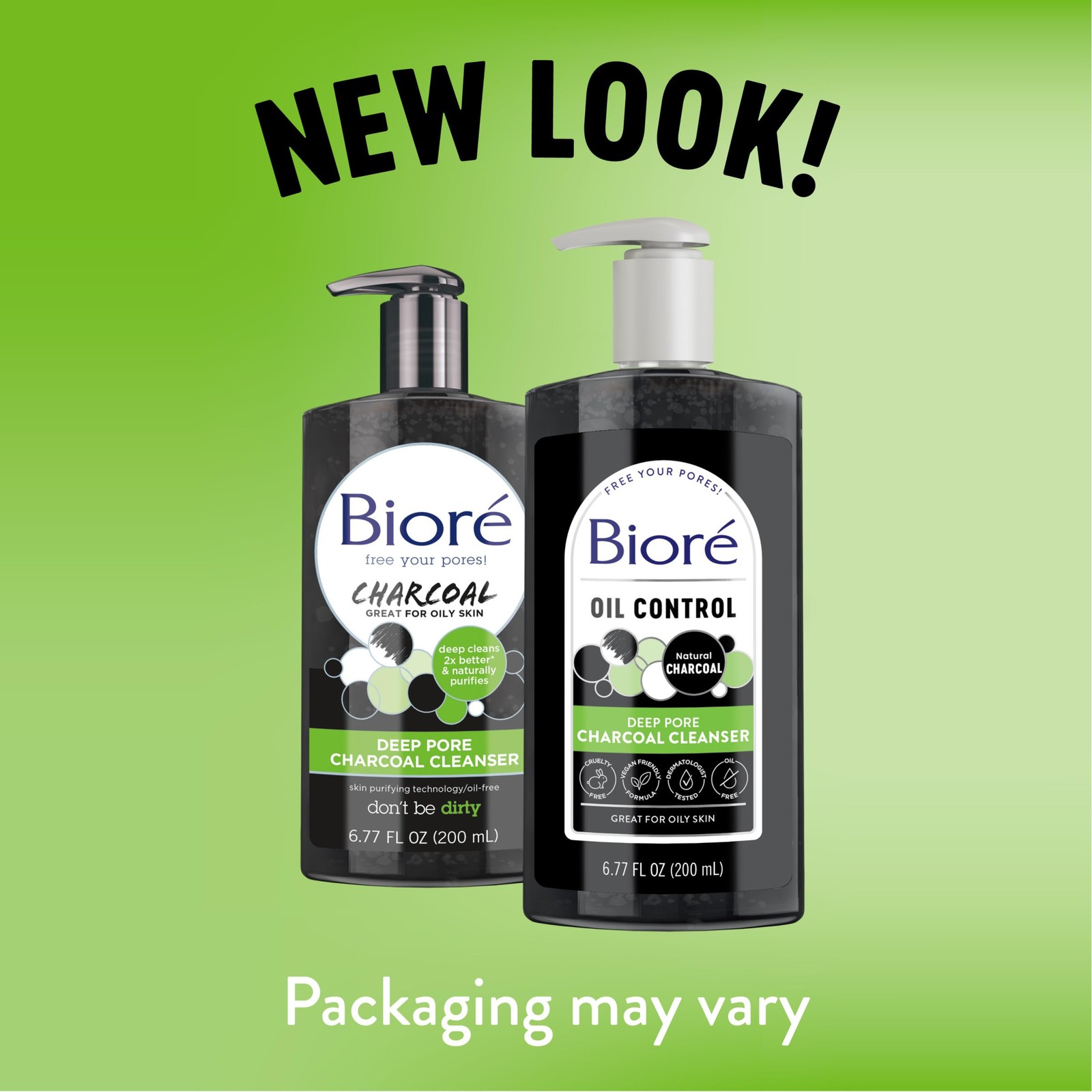 Bioré Deep Pore Charcoal Face Wash, Facial Cleanser 6.77 Fl Oz (Pack of 1)