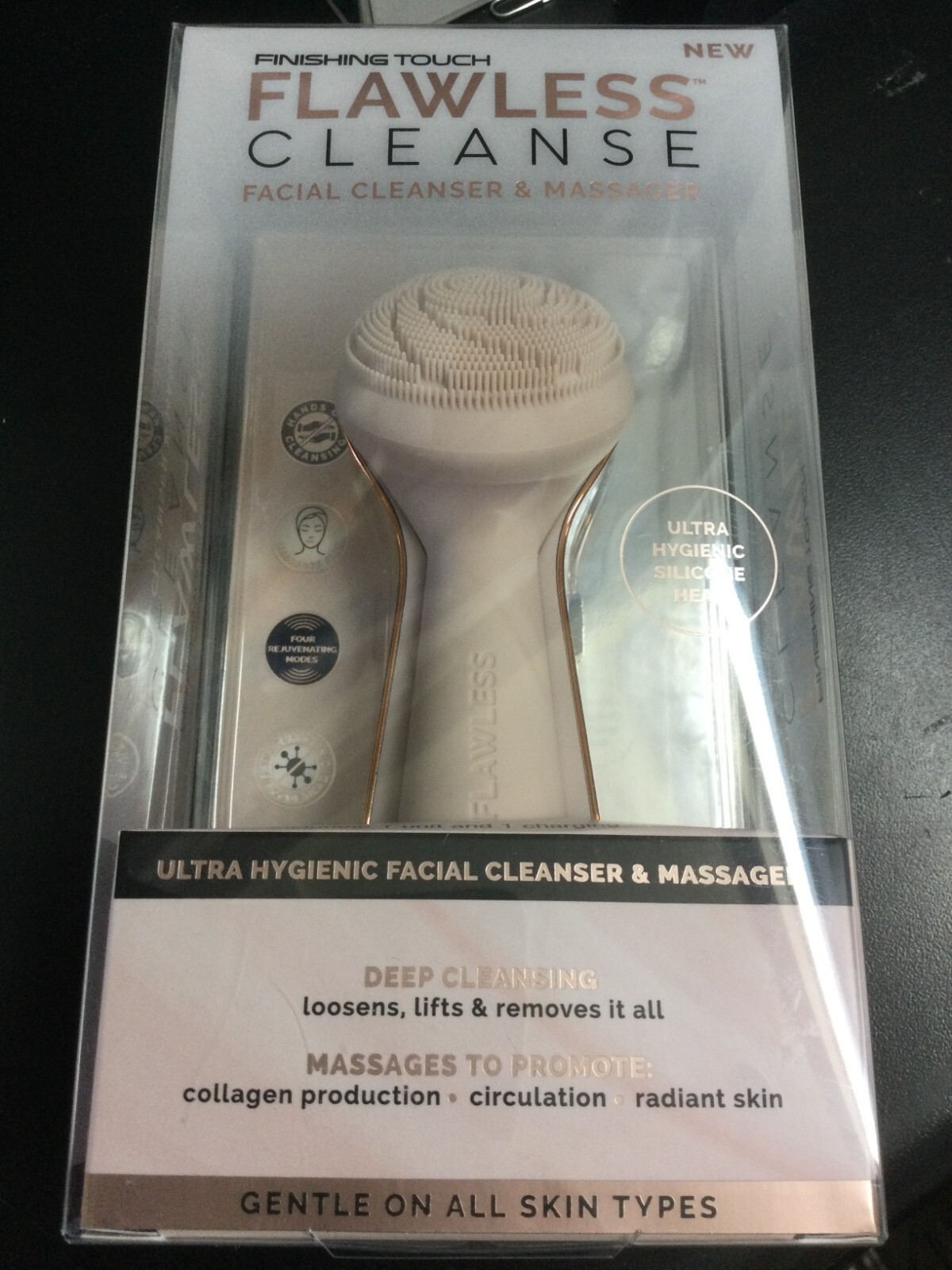 Finishing Touch Flawless Cleanse Silicone Face Scrubber & Cleanser 4672
