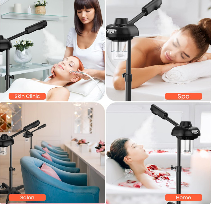 Vaporizador Facial Profesional Limpieza Sauna De Cara Poros A Vapor Para En Casa