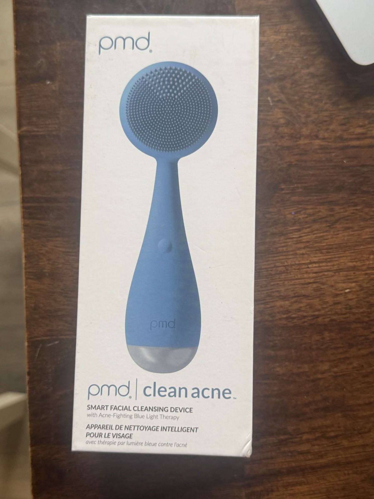PMD Clean Acne Smart Facial Cleansing Device with Blue Light Therapy Carolina Bl