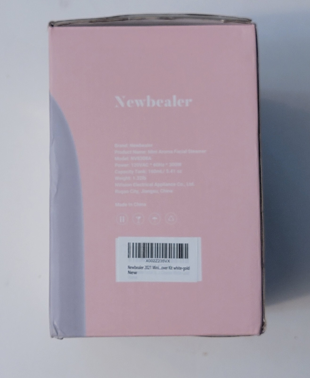 Newbealer Mini Aroma Face Steamer, 160ml Hot Mist Facial Humidifier Atomizer