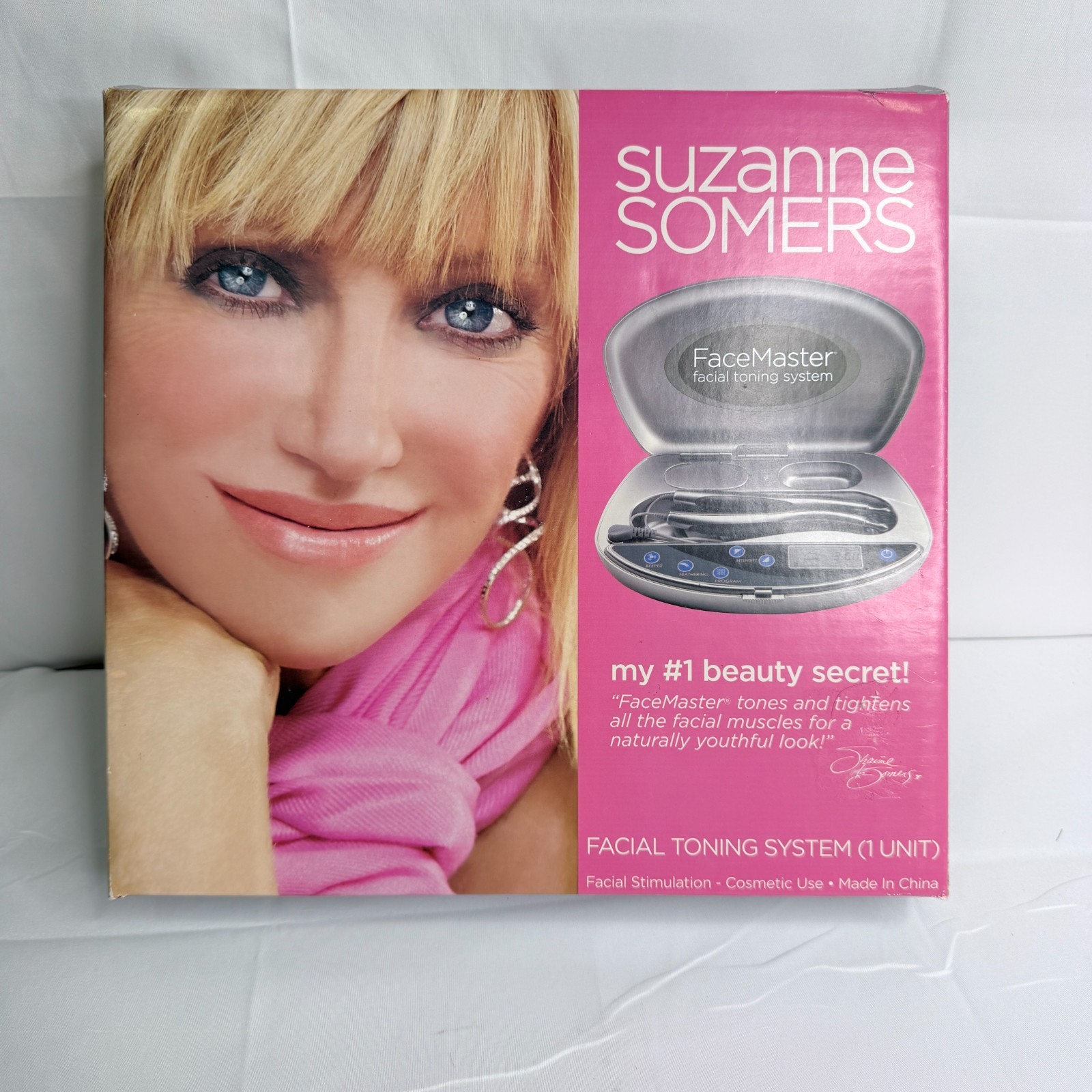Suzanne Somers FaceMaster Platinum Facial Toning System Complete Tested