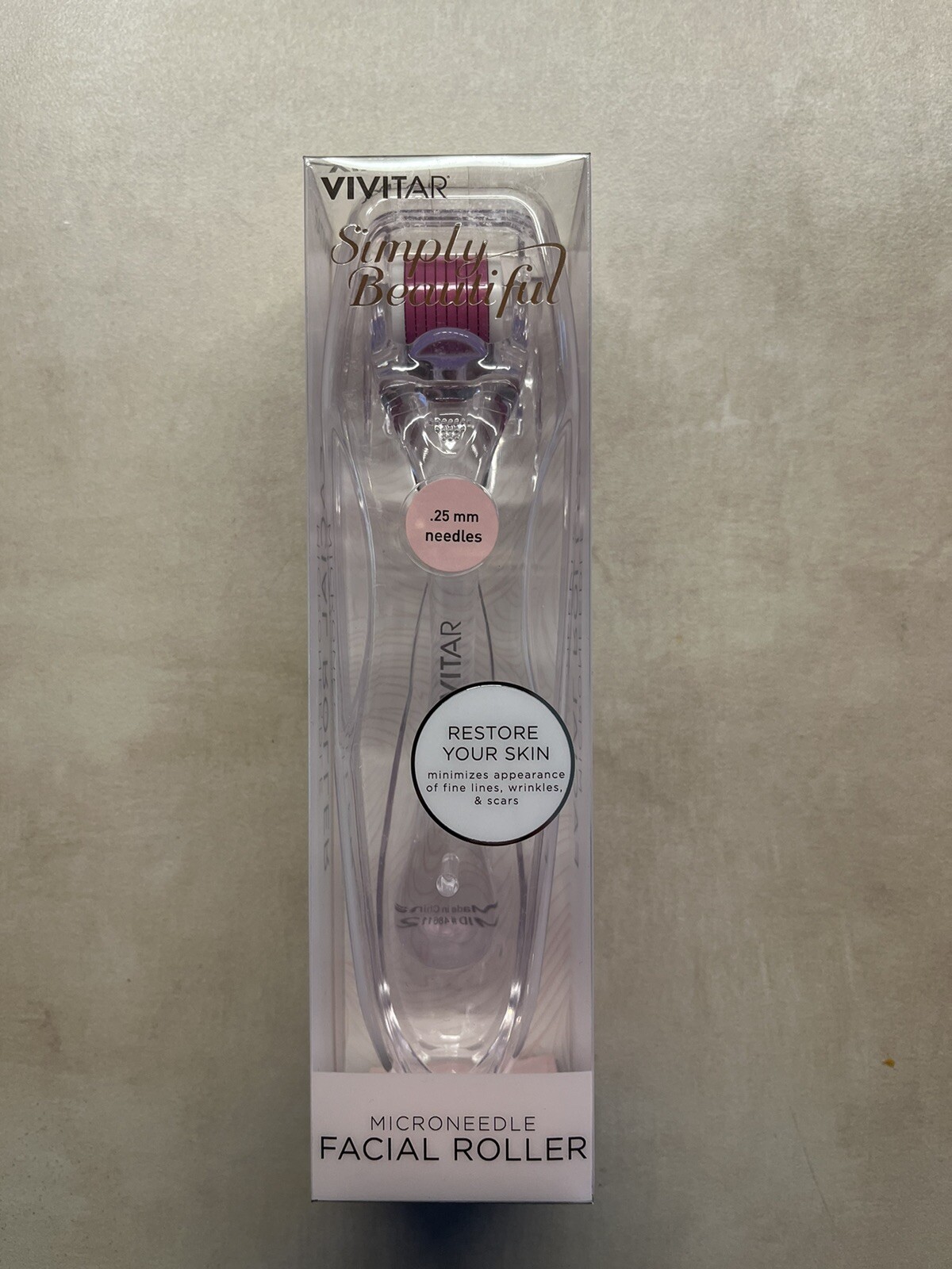 Brand New Micro Needle Facial Roller .25mm by VIVITAR