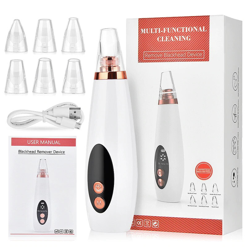 Blackhead Remover T Zone Pore Acne Pimple Removal Face Deep Nose Cleaner Vacuum