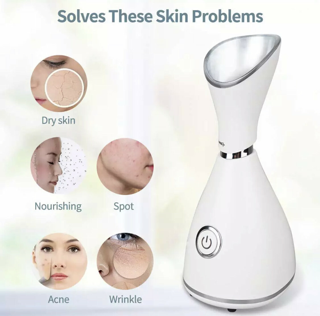 Facial Steamer Nano Ionic Face Sprayer SPA Skin Care FREE blackhead remove kit*