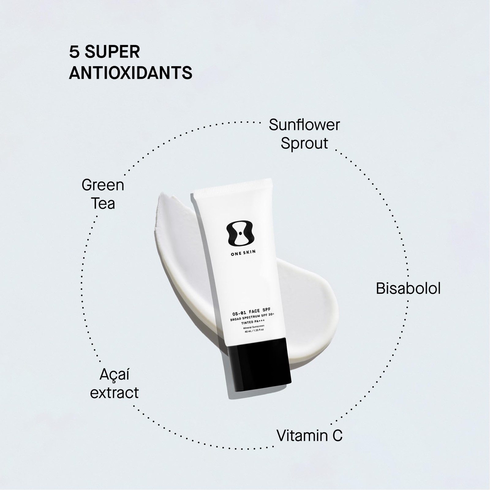 OneSkin FACE SPF OS-01 Peptide Broad Spectrum 30+ 1.35 Fl Oz, Untinted