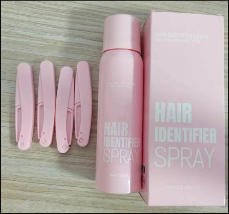 Hair Identification Spray Set, Face Shaving Moisturizing Grooming Kit