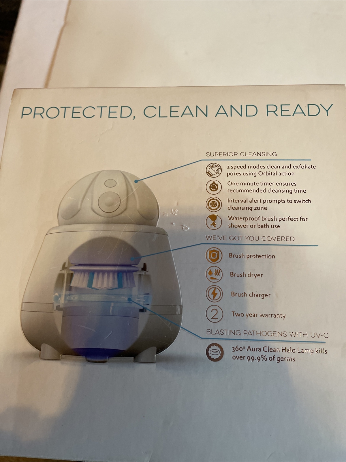 TAO The Art Of Clean Aura Clean System Orbital Facial Brush & Cleaning Station