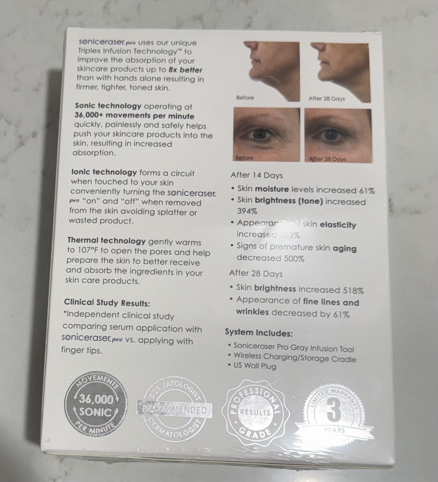 Michael Todd Beauty Sonic Infuser Sonic Eraser Pro New in Sealed Box