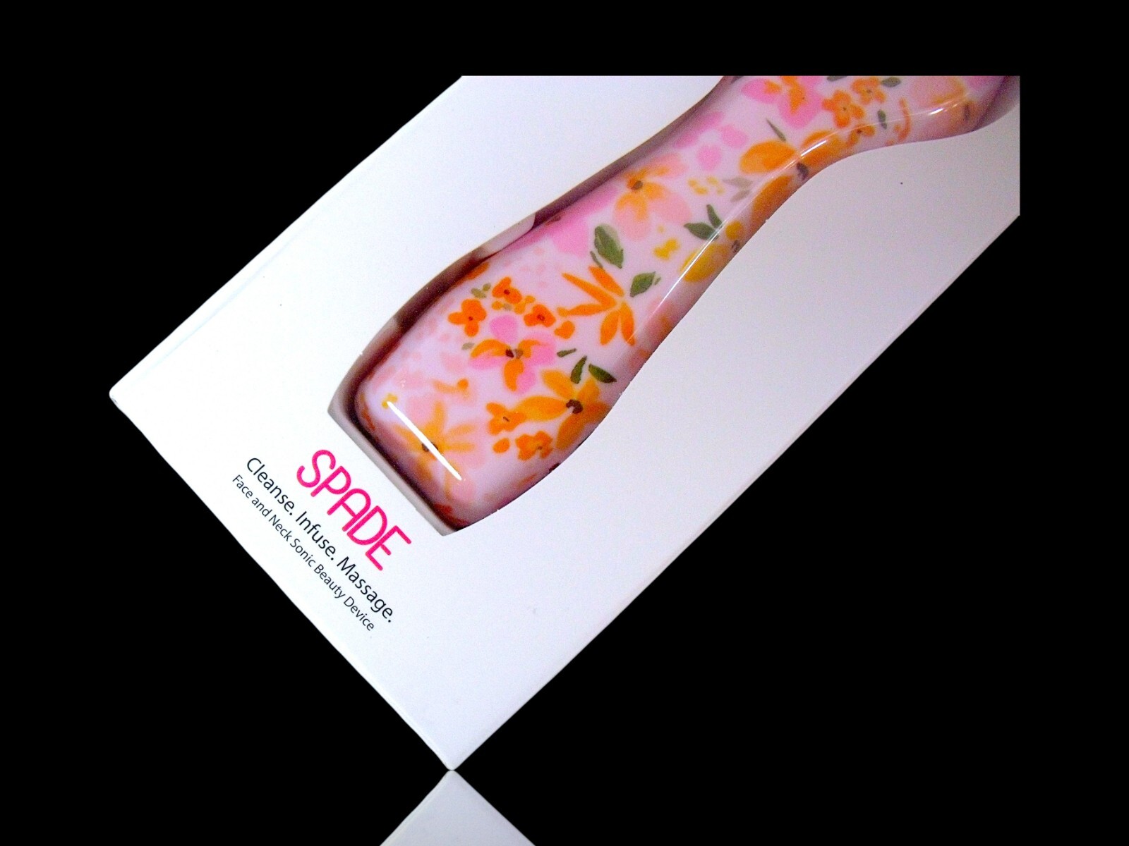 Pop Sonic Spade Face & Neck Sonic Beauty Device Cleanse Infuse Massage Brand New
