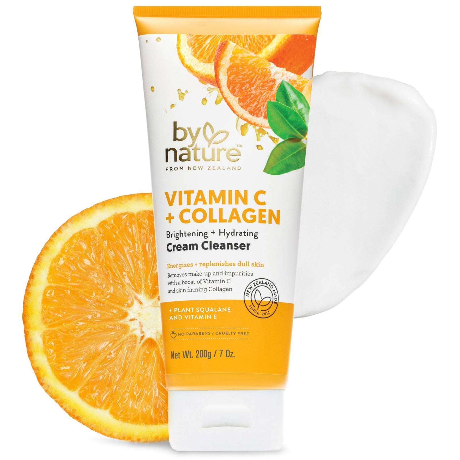 By Nature Vitamin C + Collagen Face Cream Cleanser 7 Ounce (Pack of 1),