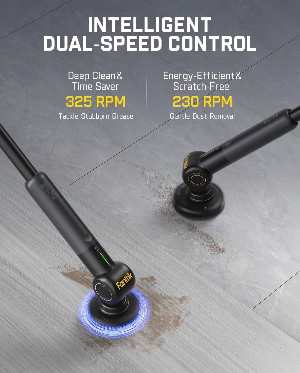 Type C Charge Electric Scrubber Dual Speed